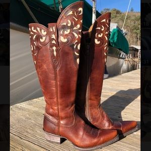 ARIAT Knee height cowboy boots